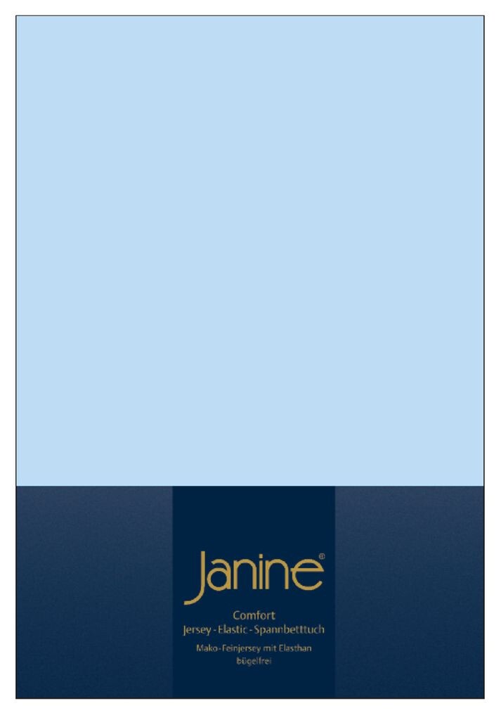 

Простыня Жанин ЭЛАСТИК - 200 Х 200 светло-синий Original Janine