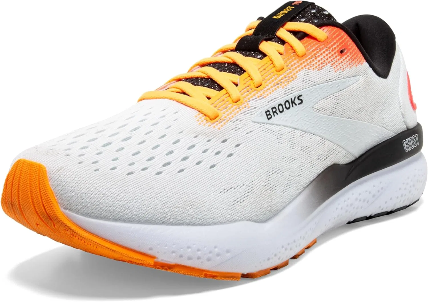 Мужские кроссовки Brooks Ghost 16, White Illusion Coral Red