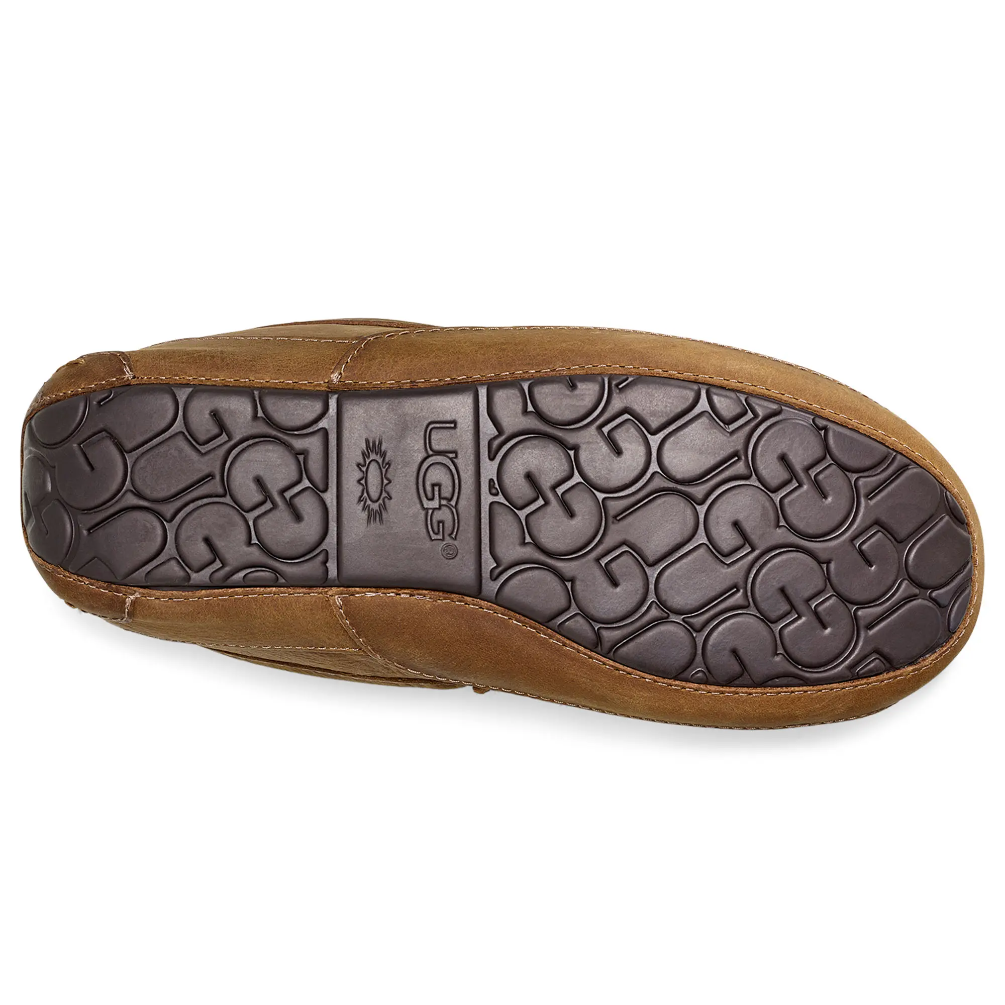 Мужские тапочки Ascot бежевого цвета UGG, Tan — фото 4