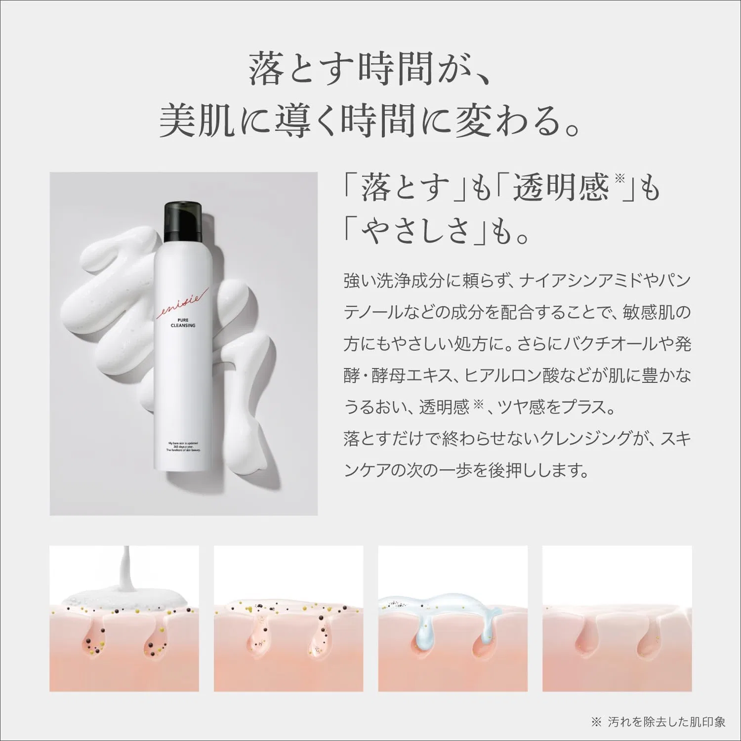 Пенка для умывания Enisie — Pure Cleansing, , карбонатная, 200 г — фото 3