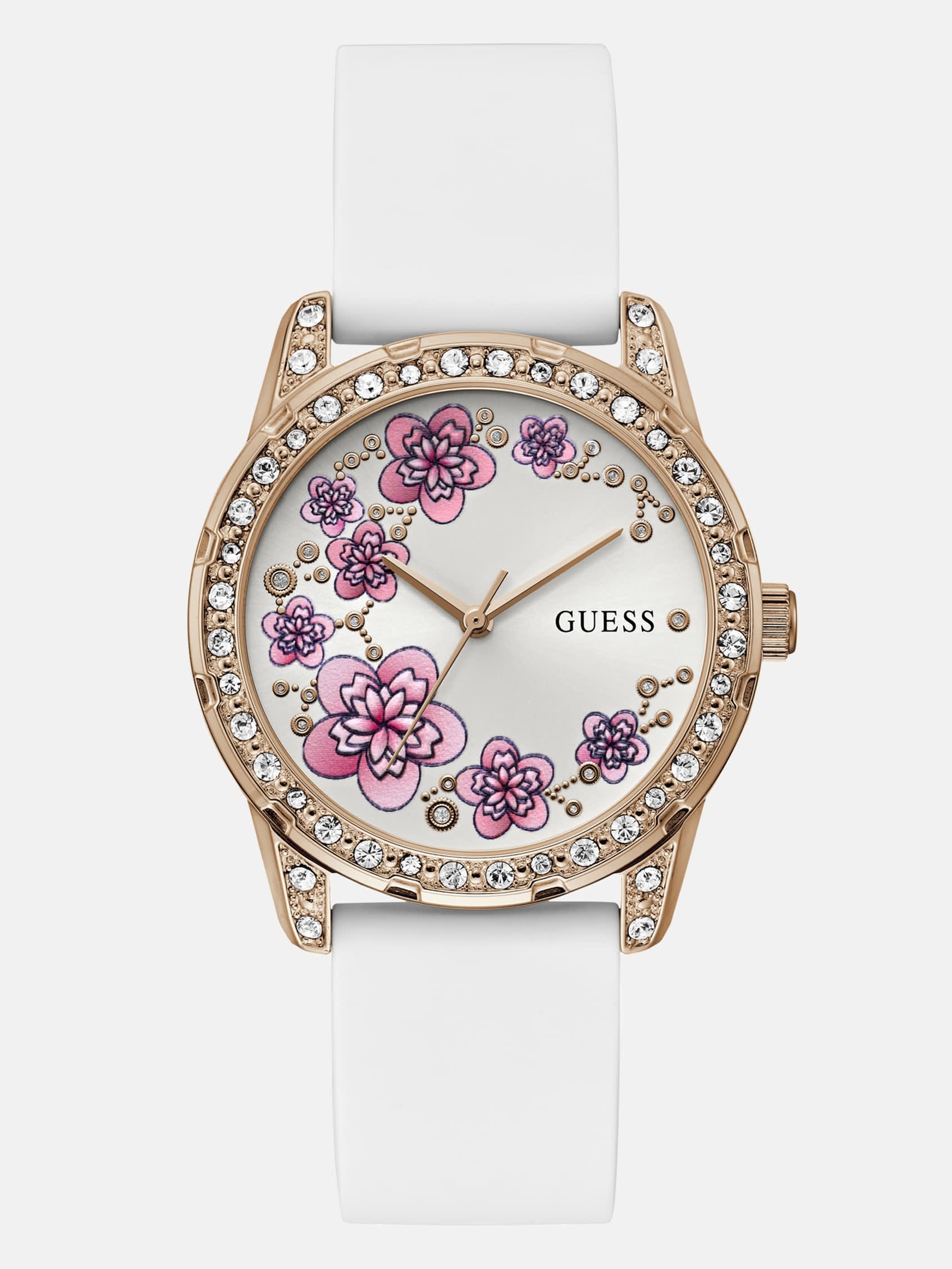 

Аналоговые часы цвета розового золота Guess Factory