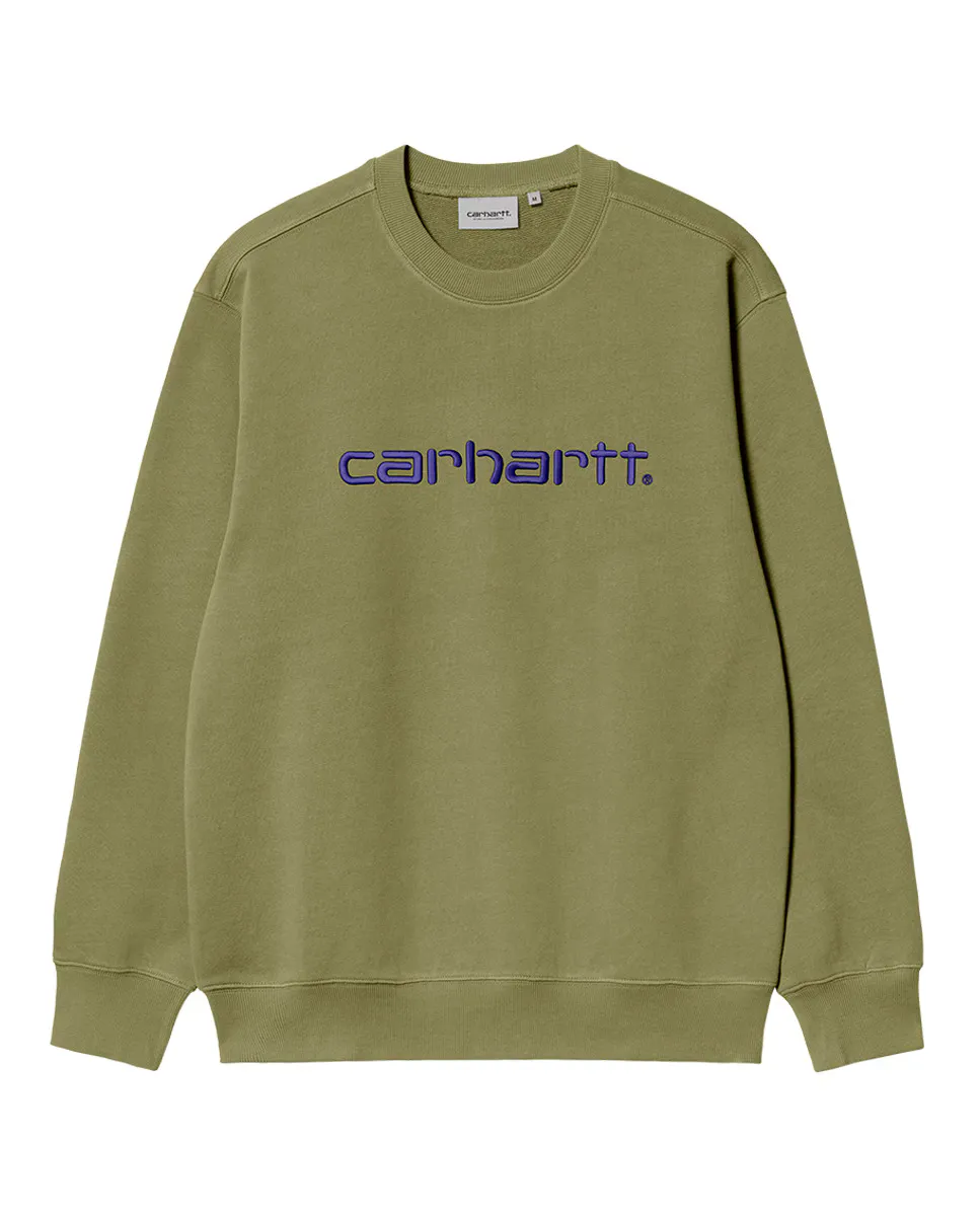 

Мужская толстовка с вышитым логотипом Carhartt WIP, зеленый