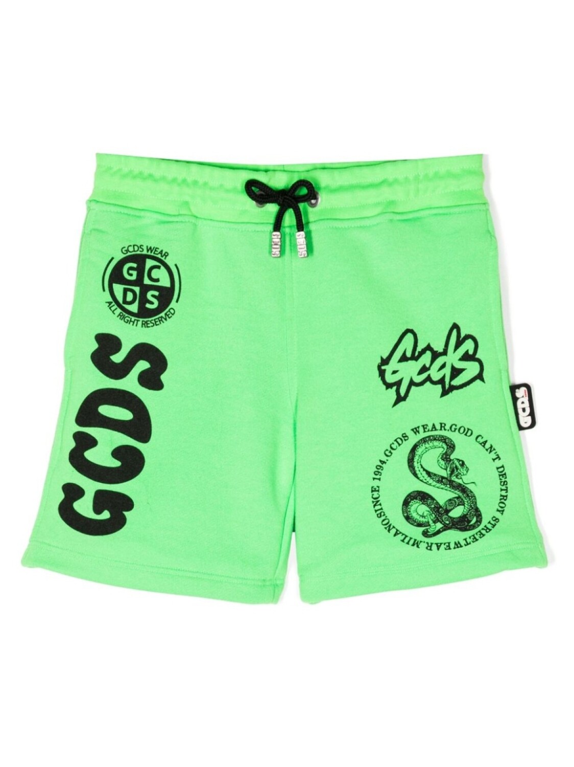 

Gcds Kids спортивные шорты с логотипом, зеленый