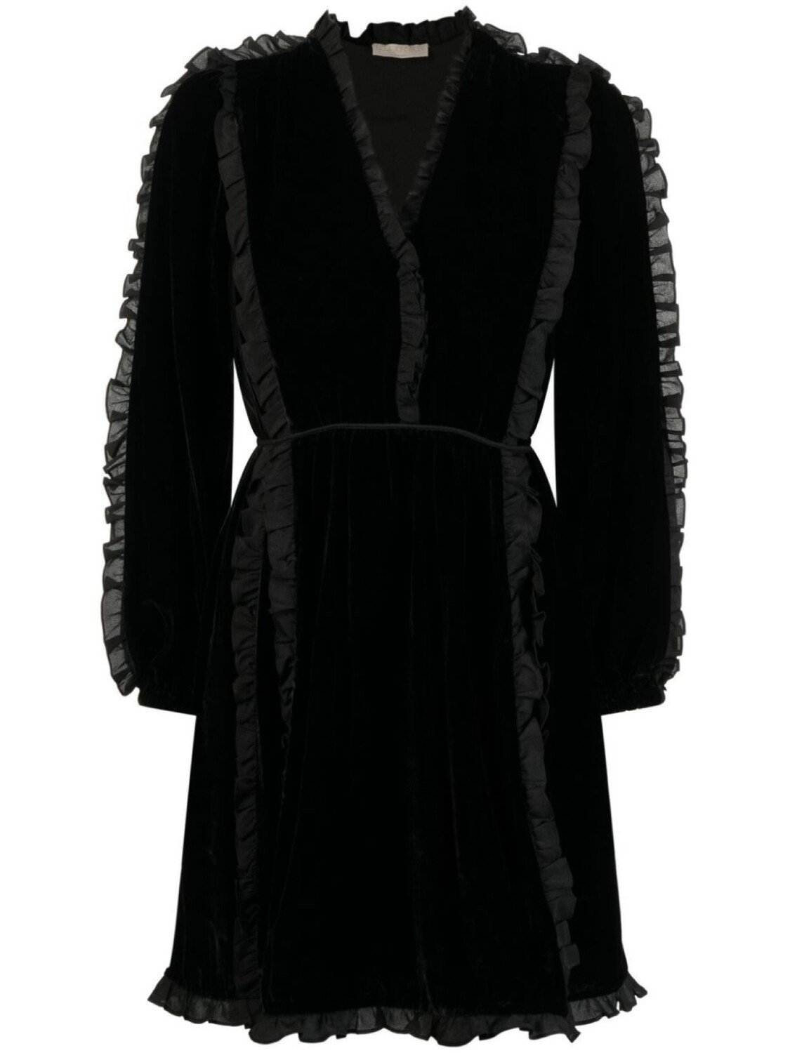 

Платье мини с оборками Ulla Johnson, черный