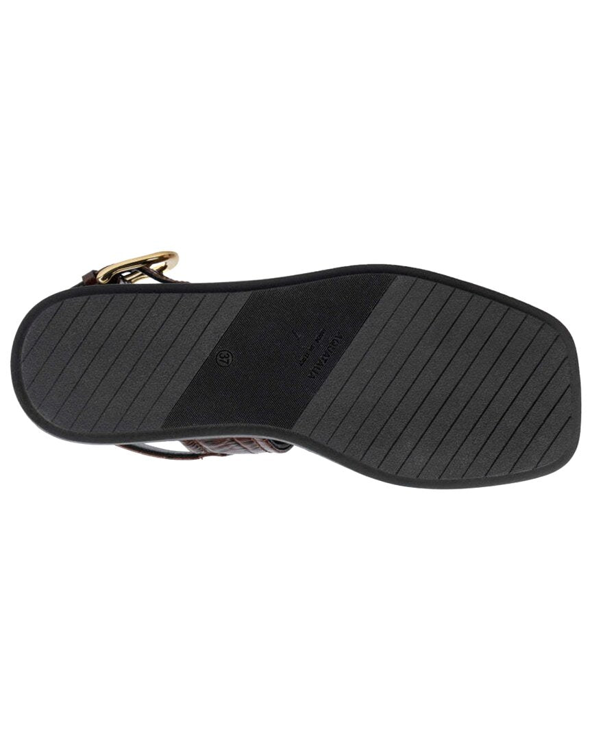 Aquatalia Joni Leather Sandal, коричневый — фото 3