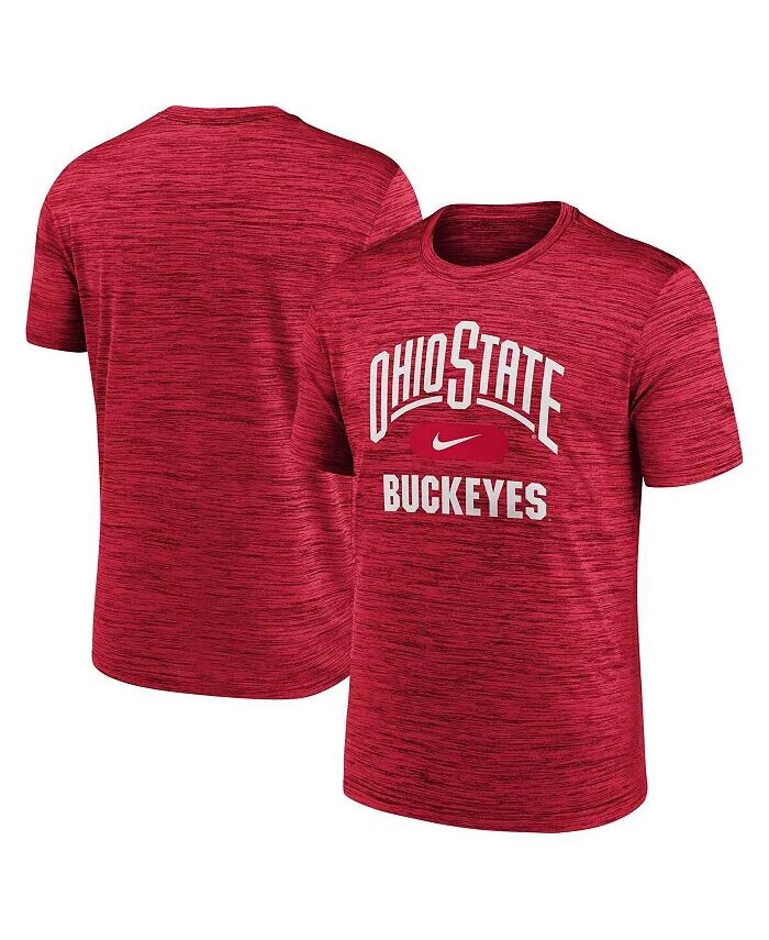 

Футболка Nike Men's Scarlet Ohio State Buckeyes Velocity Mascot Performance Fanatics