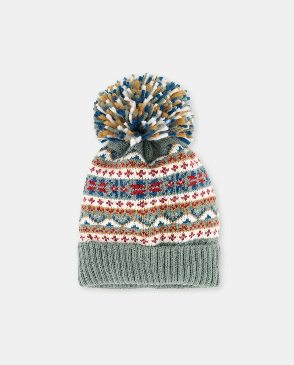 

Детская шапка жаккардового узора в комплекте Kids El Corte Inglés, темно-синий