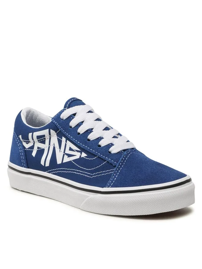Vans Кроссовки Old Skool VN0A7Q5F7WM1 темно-синего цвета из ткани — фото 2
