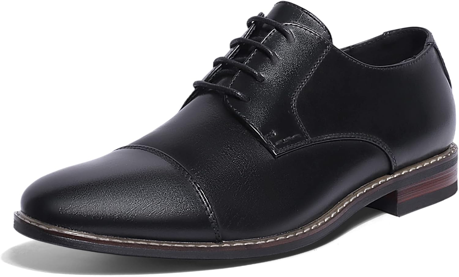 

Мужские замшевые оксфорды Mofri, туфли Вингтип для любого случая, водонепроницаемые, с латексной стелькой, на шнуровке, черный