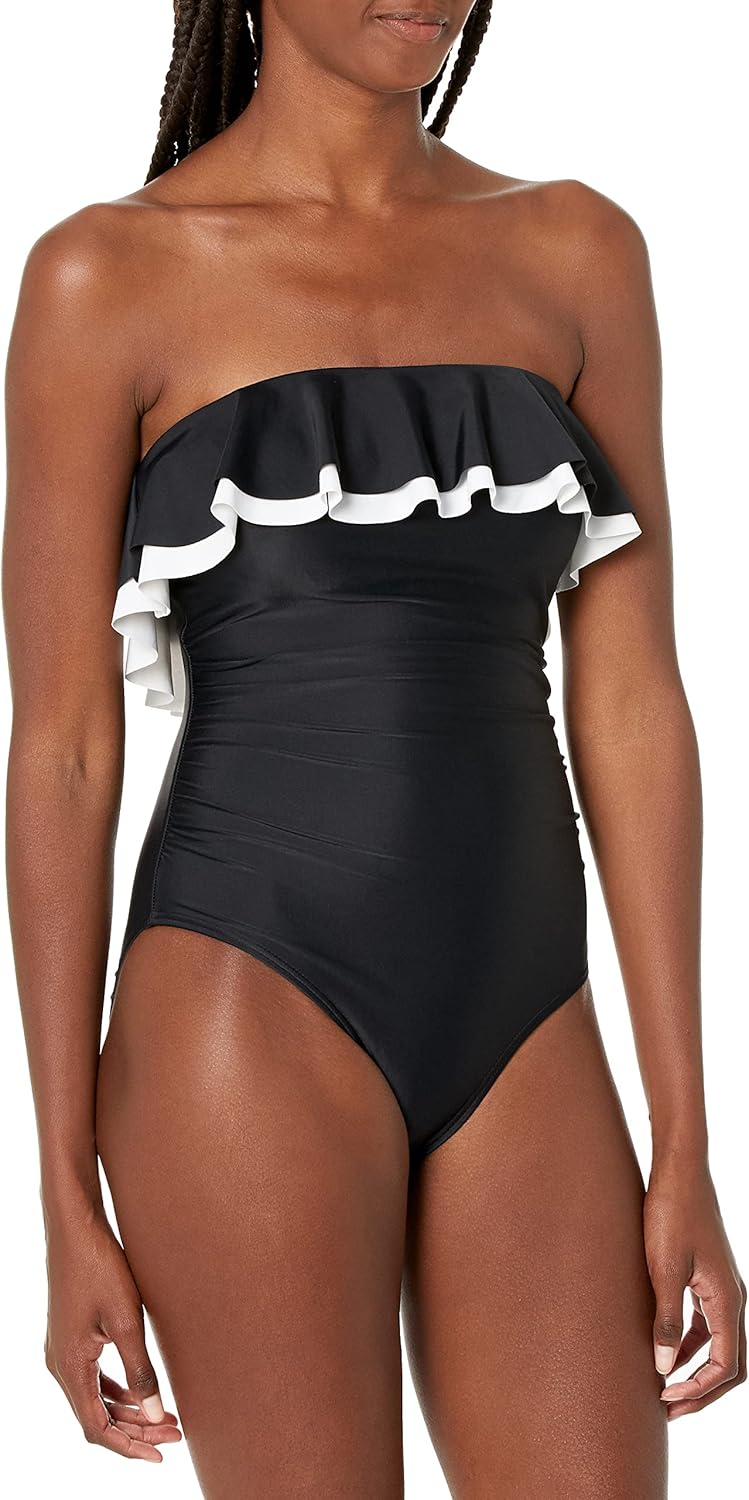 

Женский слитный купальник Tommy Hilfiger, Black