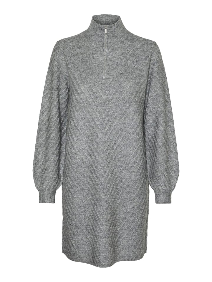 

Платье до колена Vero Moda, средний серый меланж