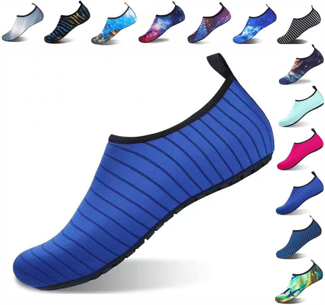 

Быстросохнущие нескользящие водные носки для женщин и мужчин, взрослых, купальные комплекты, одежда для пляжа, йоги, активного отдыха, кемпинга, бассейна, отпуска Vimanbite, синий