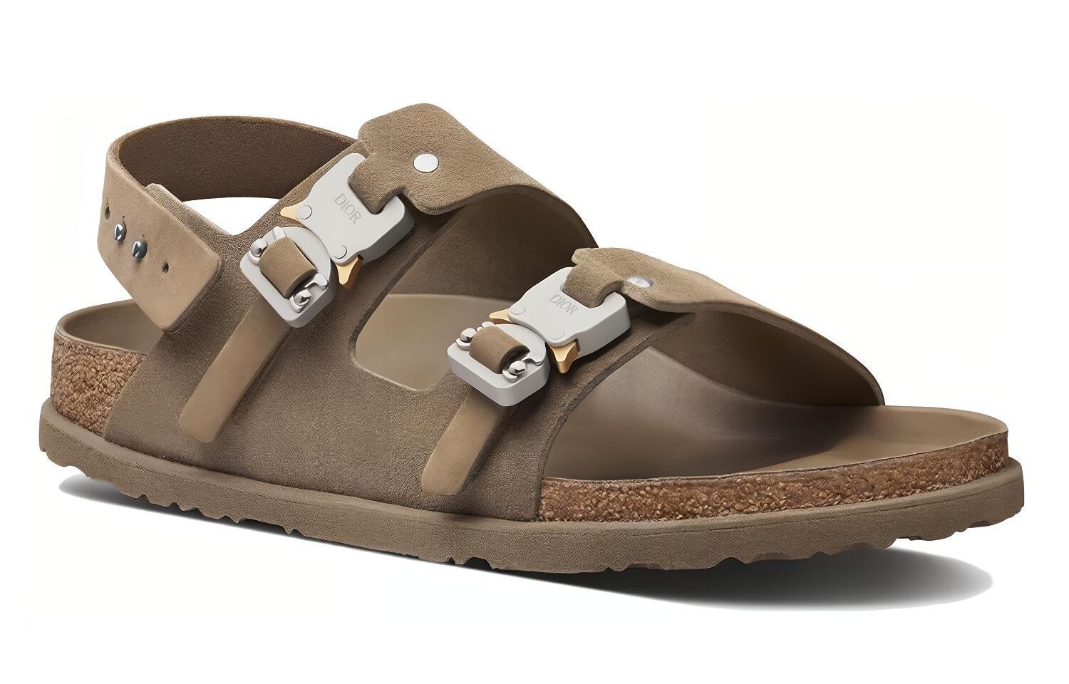 От Birkenstock Sandale Milano Хаки Нубук Телячья кожа Dior — фото 2