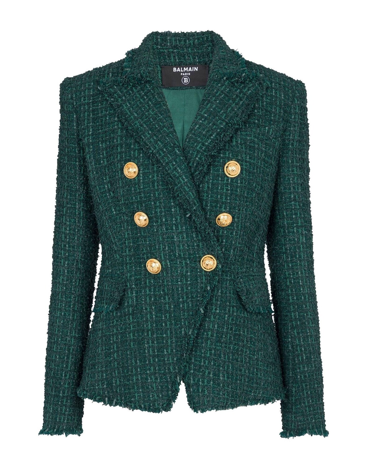 

Блейзер Balmain, зеленый