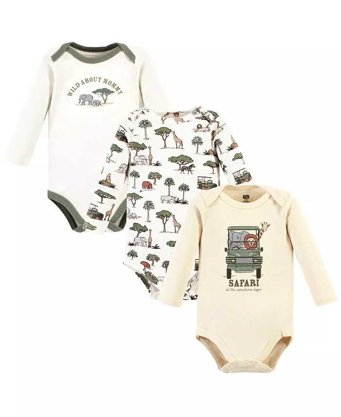 

Детские хлопковые боди с длинным рукавом Hudson для мальчиков Hudson Baby, зеленый