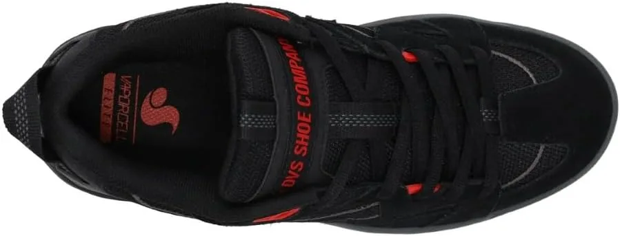 Мужские скейтбордные кроссовки DVS Cinch Lt WOS, черный/красный — фото 3
