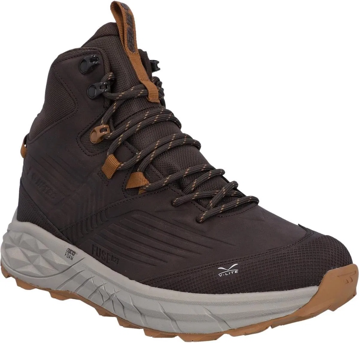 Мужские походные ботинки HI-TEC Fuse Trek Mid, 2-Steel Anthracite Light Marigold