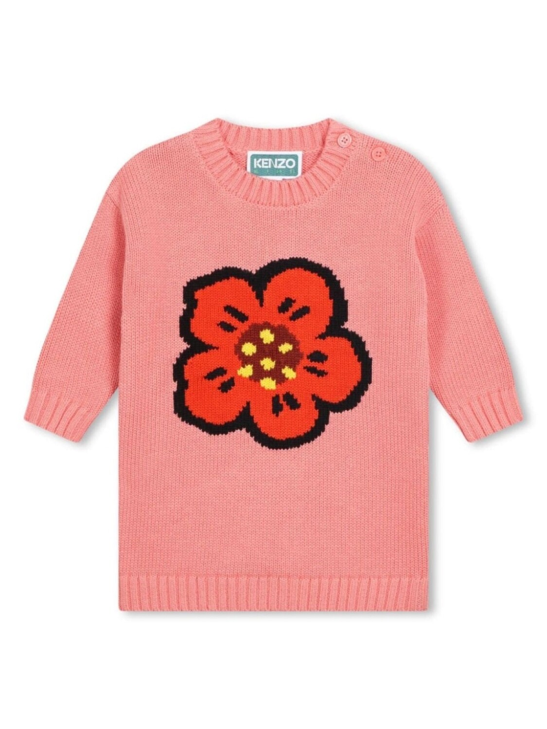 

Kenzo Kids трикотажное платье Boke Flower, розовый