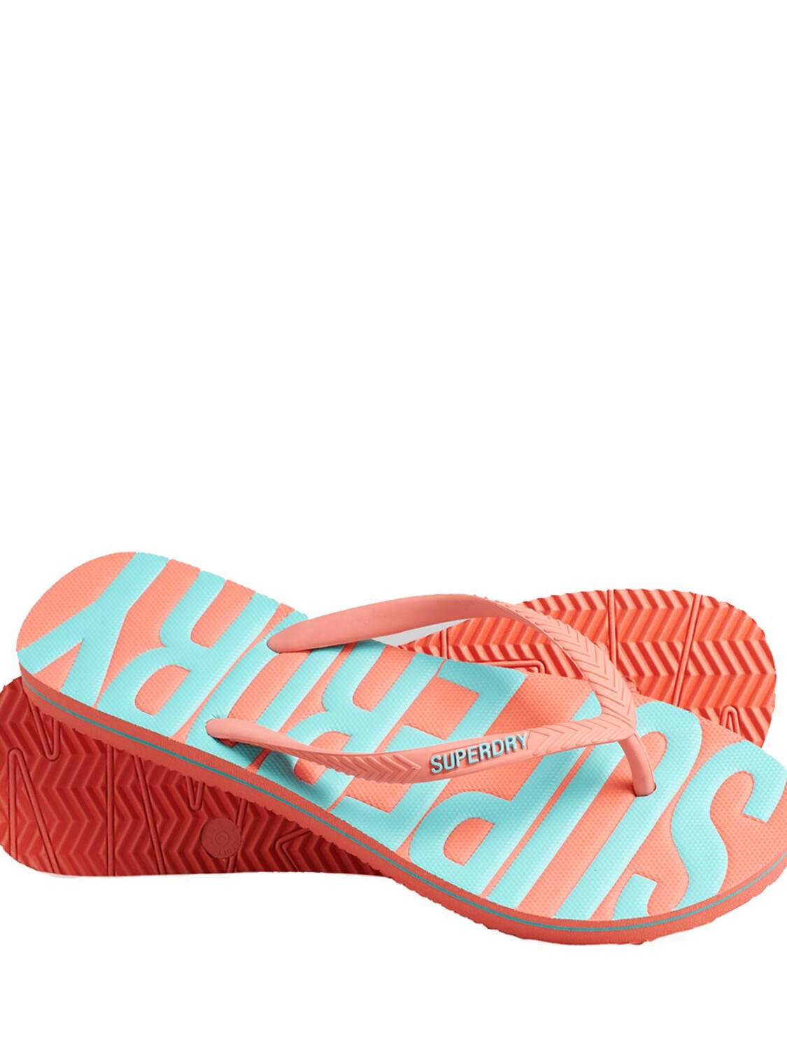 

Винтажные веганские шлепанцы Superdry, коралл