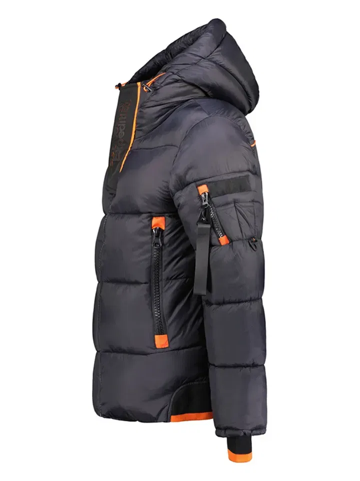 Стеганая куртка с капюшоном, Geographical Norway, темно-синий — фото 3