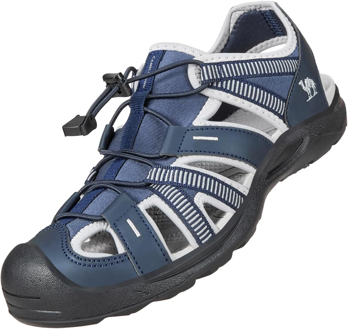 

Мужские водонепроницаемые походные сандалии CAMEL CROWN с закрытым носком, спортивные летние сандалии, сандалии для пляжа и активного отдыха на открытом воздухе, темно-синий