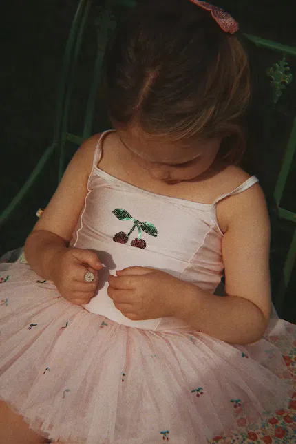 Платье мини расклешенное MARINA DRESS Konges Sløjd, розовый
