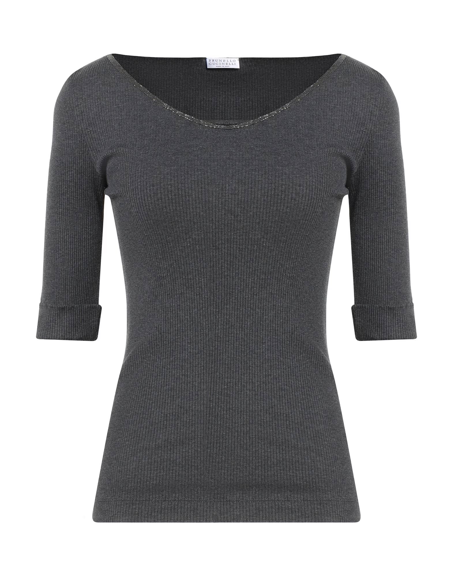 

Футболка Brunello Cucinelli, угольно-серый