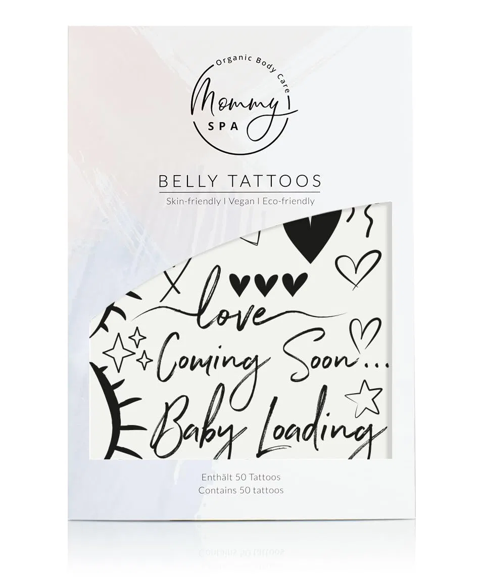 Временные татуировки для беременных Mommy SPA, 50 шт. Organic Body Care Mommy Spa