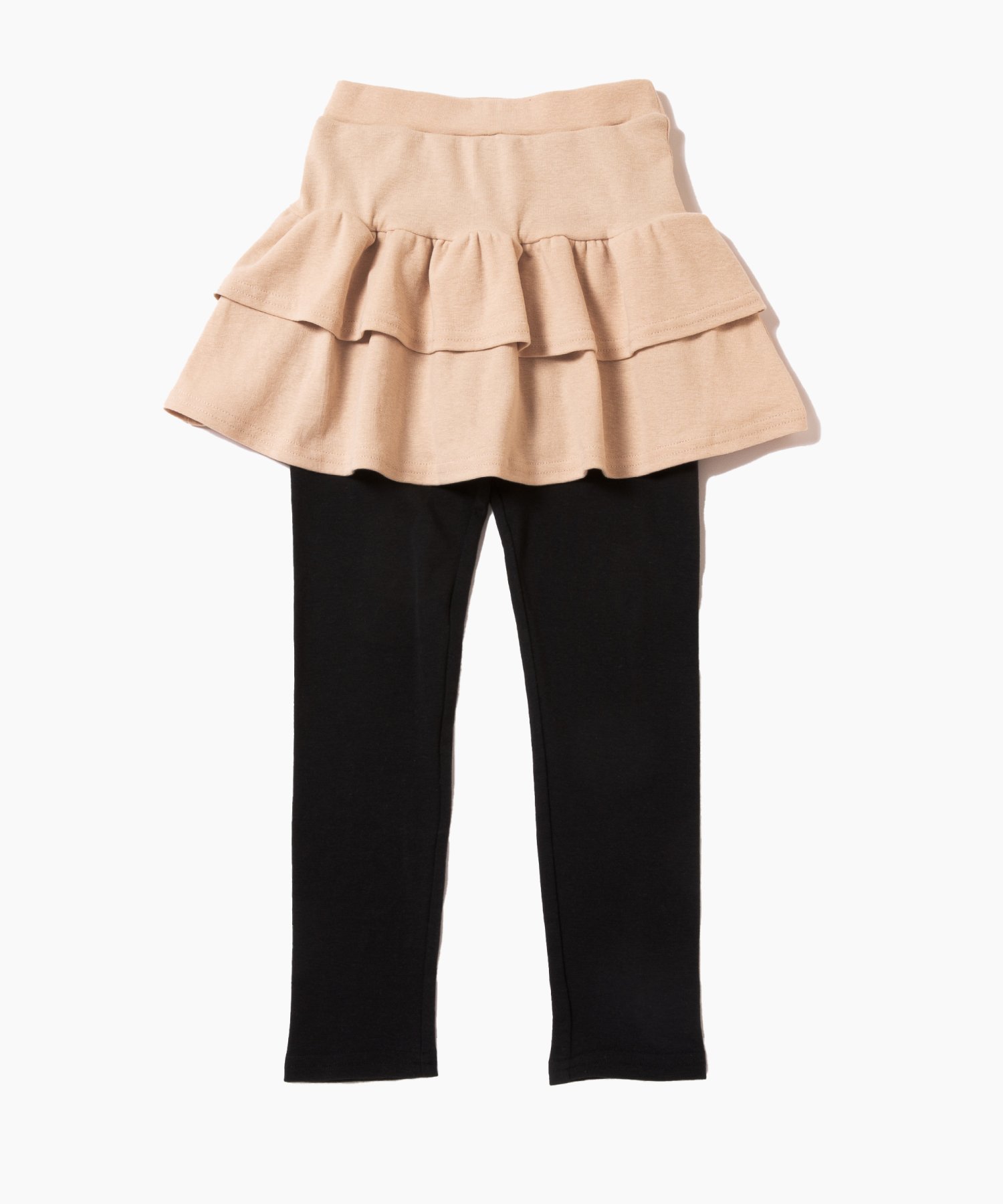 Юбка Эластичные юбки (с двухъярусными оборками) Ever Closet, Gray Beige C — фото 3
