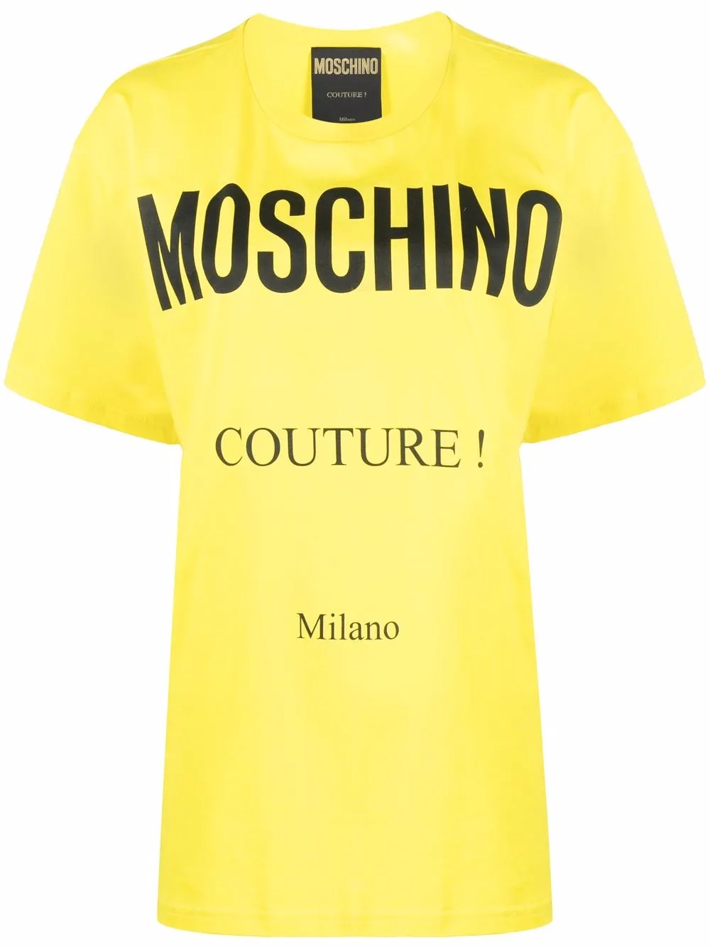 

Футболка Couture из органического хлопка Moschino, желтый