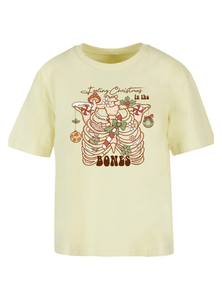 

Футболка F4NT4STIC Tee Feeling Weihnachten, цвет the bonessoftyellow