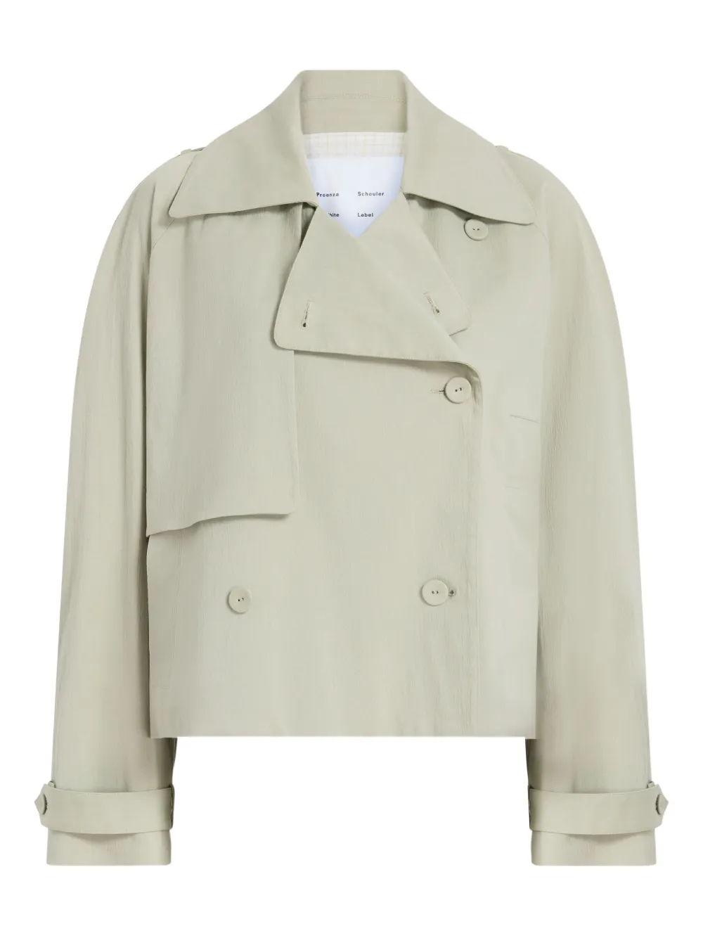 

Двубортная куртка асимметричного кроя Proenza Schouler White Label, зеленый