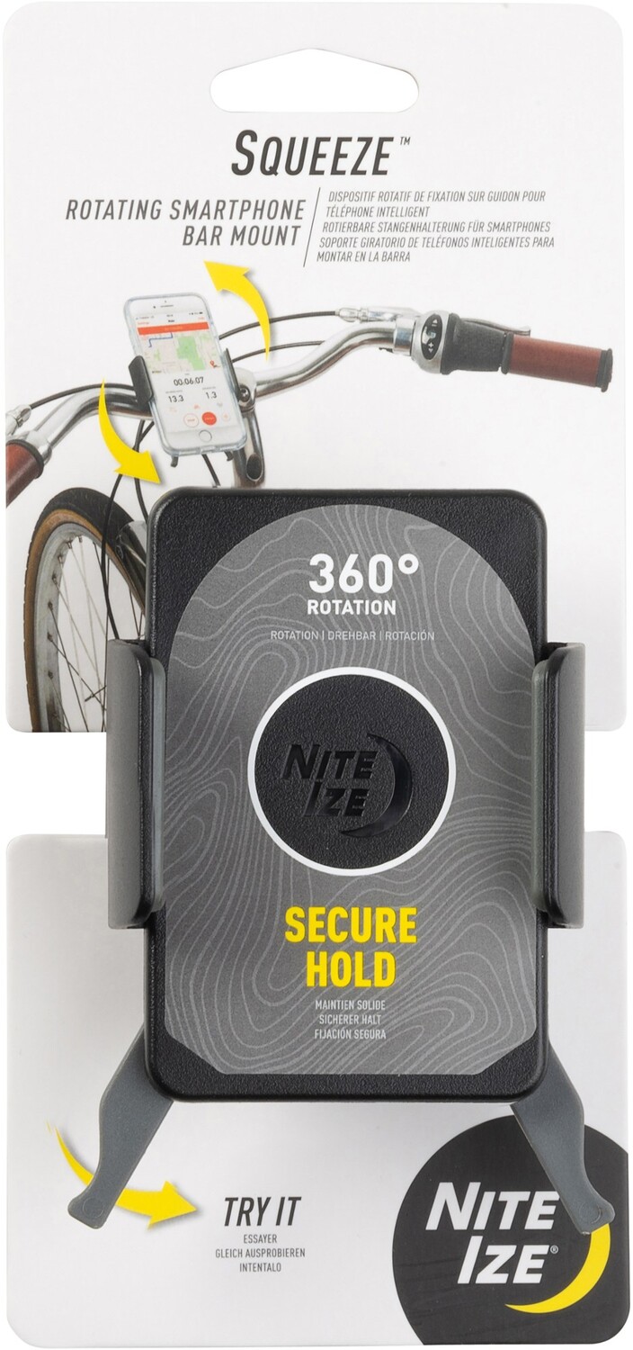 

Сожмите вращающееся крепление для смартфона Nite Ize, черный