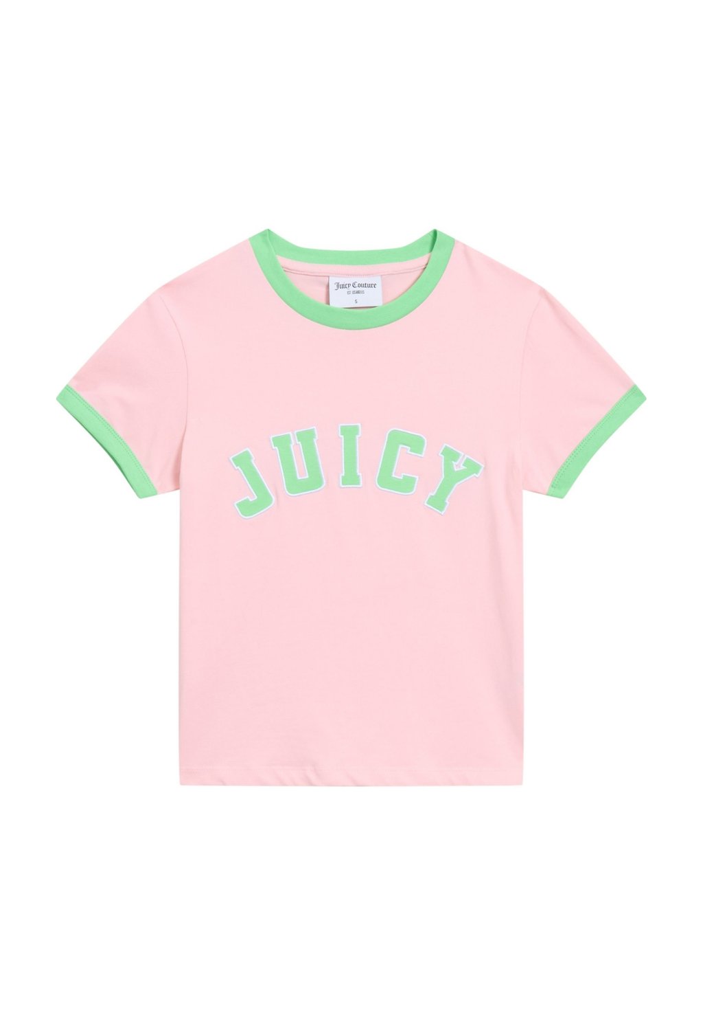 

Футболка с принтом COLLEGIATE RINGER Juicy Couture, светло-розовый