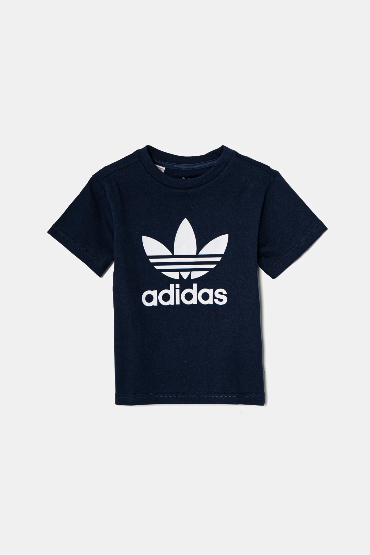 

Хлопковая футболка для детей adidas Originals, темно-синий