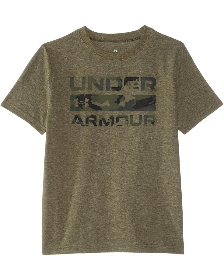 

Футболка Under Armour Kids Stacked Logo Tee, цвет Marine OD Green