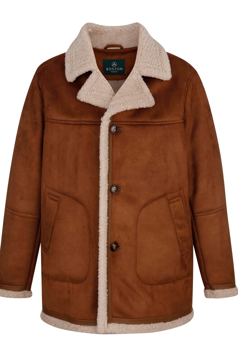 

Кожаная куртка Boston Park Between-Season Jacket, коричневый