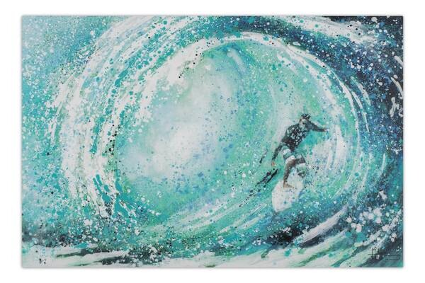 

Акриловая картина ручной работы KUNSTLOFT The perfect Wave цвет blau/türkis
