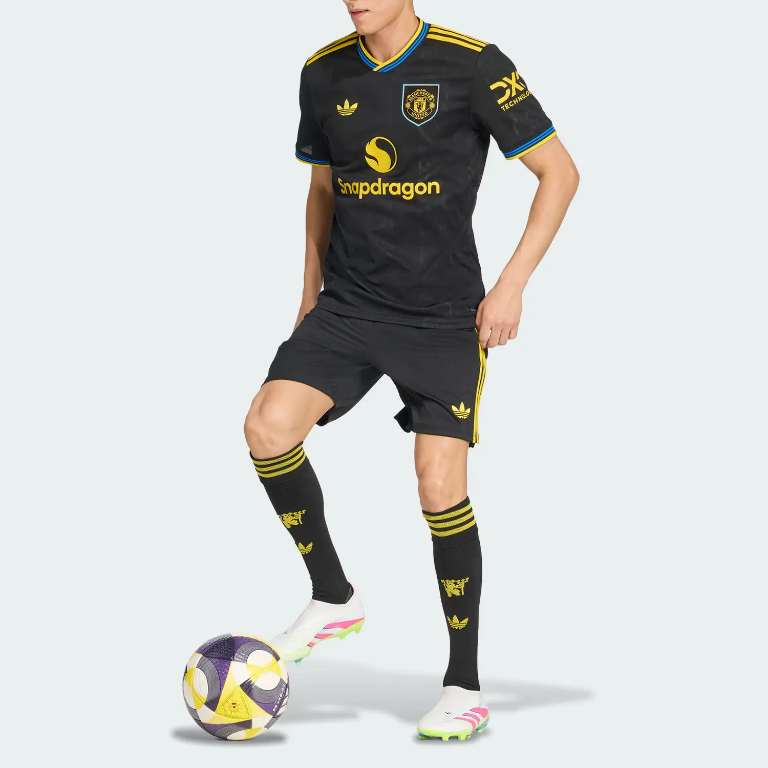 Футболка Manchester AEROREADY Soccer Bottom Men's Adidas Originals, черный — фото 3