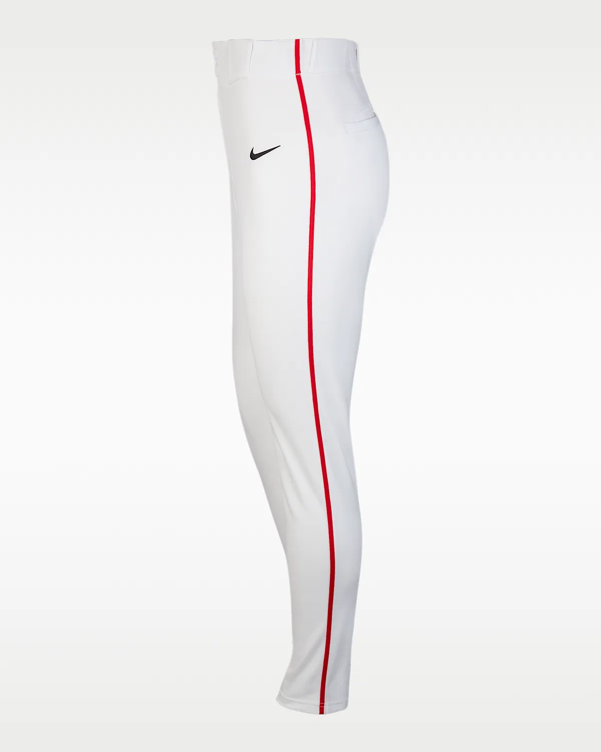 Мужские бейсбольные штаны с кантом Nike Vapor Select, White/University Red/Black — фото 3