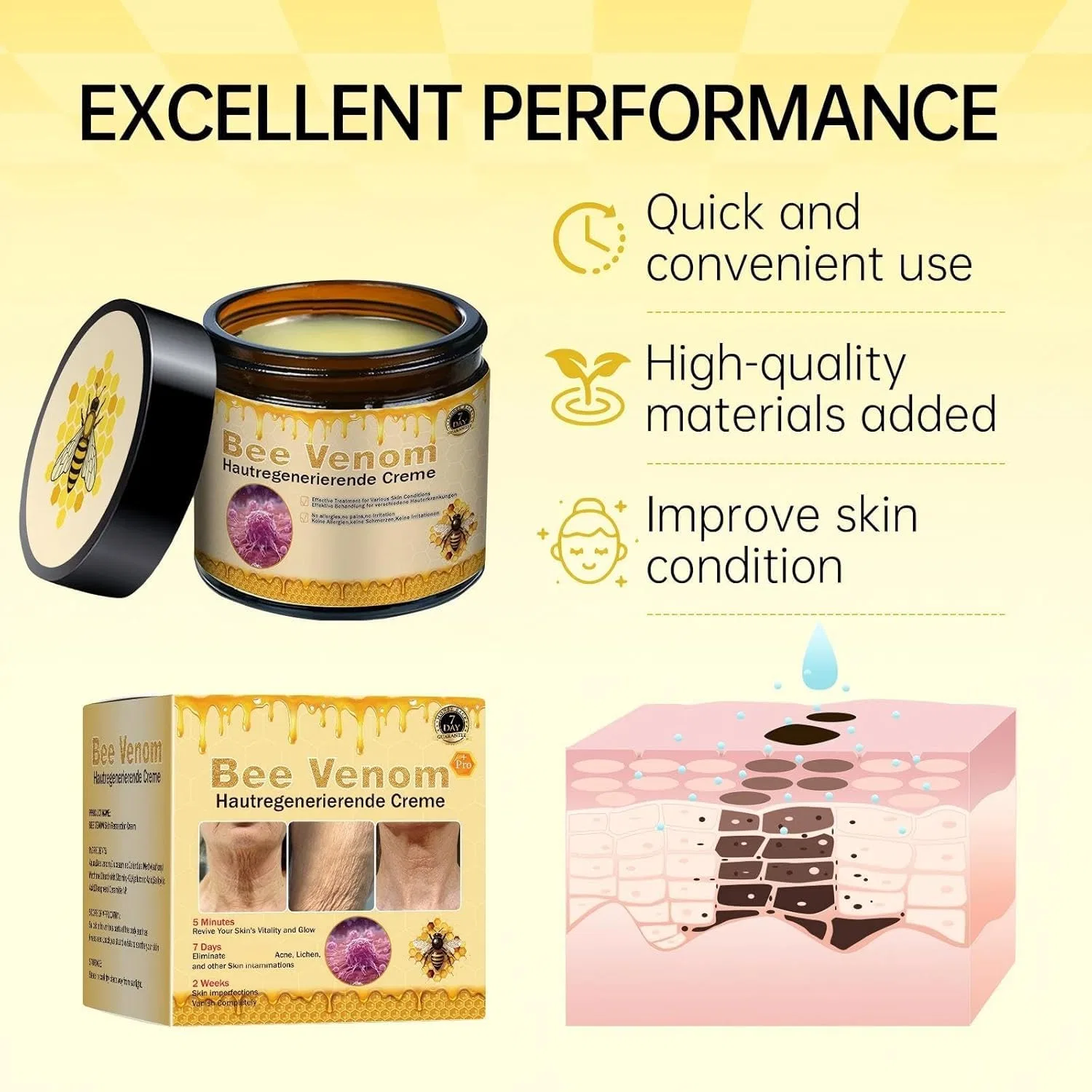 Комплексный крем с пчелиным ядом Bee Venom Pro, 50 г Yxtecd — фото 4