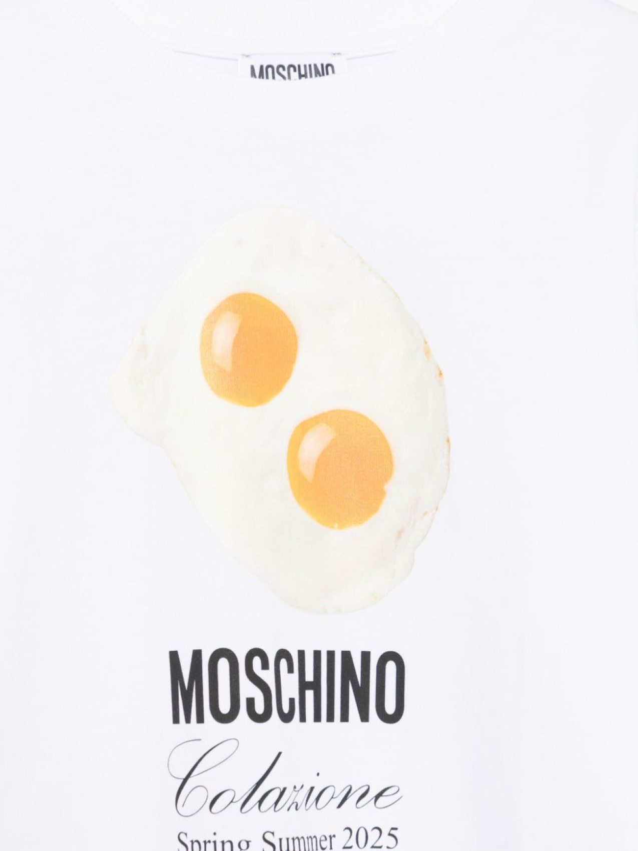 Moschino Kids футболка с принтом, белый — фото 3
