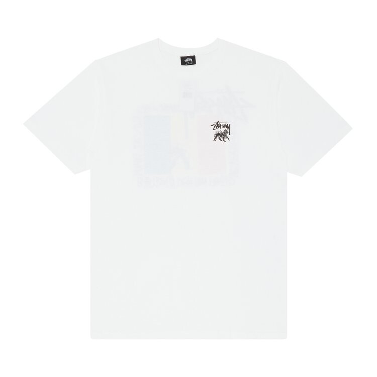 

Футболка Stussy Rasta Flag 'White', белый