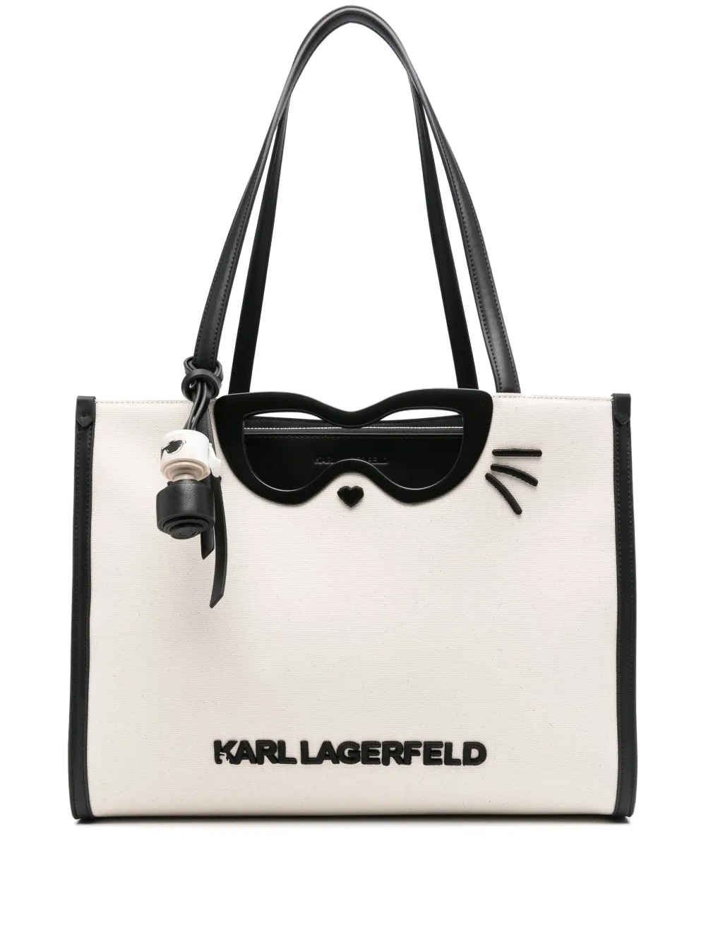 

Сумка-тоут с логотипом KARL LAGERFELD, нейтральный