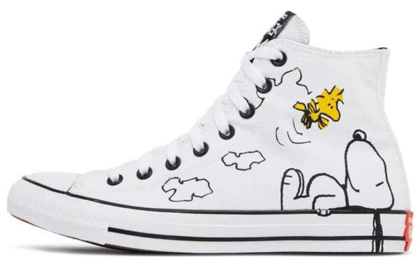 Кроссовки peanuts x chuck taylor all star high 'snoopy and woodstock' Converse, белый — фото 2