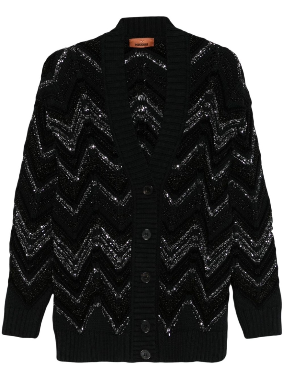 

Missoni кардиган с узором зигзаг, черный