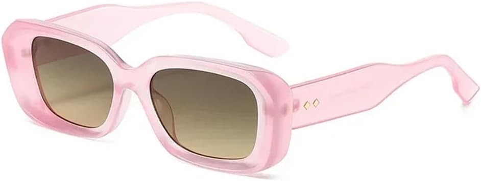 

Солнцезащитные очки UV400 с градиентной гелевой расцветкой и заклепками, подходят для женщин и мужчин, для бега и занятий спортом на открытом воздухе UYPTK, Pink Brown Tea