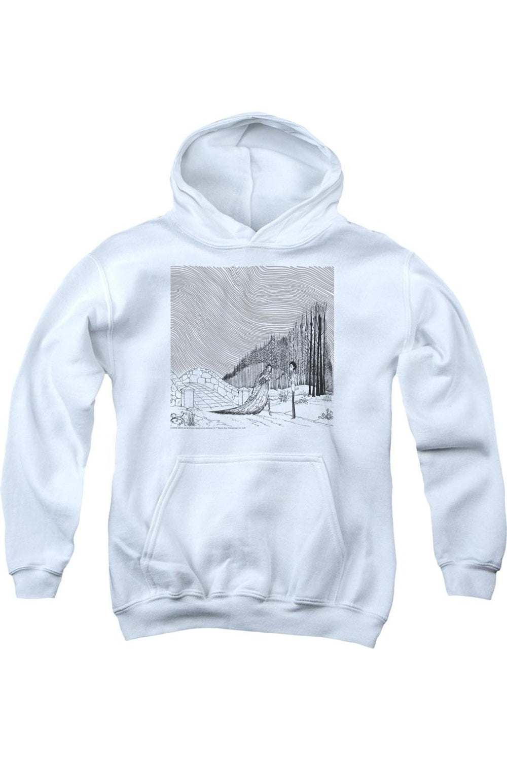 

Толстовка с капюшоном Corpse Bride My Darling Youth Gildan, белый