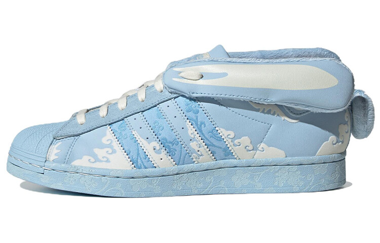 

Кроссовки Adidas Originals Originals Superstar Papercut X Melting Sadness 'Blue White'