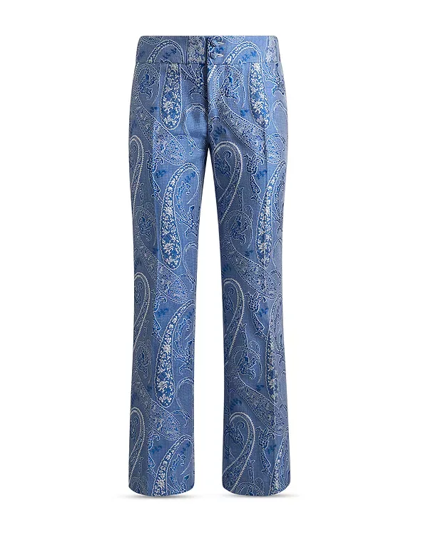 Расклешенные брюки Etro, Multi/Blue